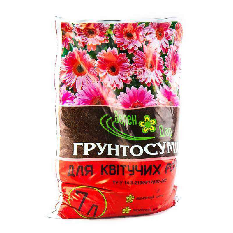 Грунт Зелен Дар - для Цветущих 7л купить с доставкой в Украине | Грунты ...