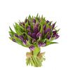Букет из фиолетовых тюльпанов 55 шт, Модель: 0, фото 2 | Доставка цветов Шарм24