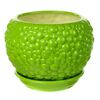 Горшок керамический Шар Bubble лайм 4,1 л, Модель: 0 | Доставка цветов Шарм24