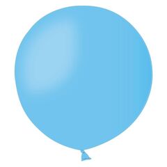 Куля латексна кругла без малюнка 18 "/ 09 пастель світло-блакитний 1102-0389, Модель: 0 | Доставка квітів Шарм24