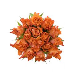 Букет з помаранчевих троянд 15шт., Модель: 0 | Доставка квітів Шарм24