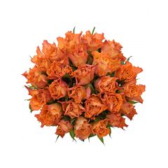 Букет из оранжевых роз 25шт., Модель: 0 | Доставка цветов Шарм24
