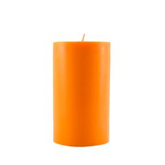 Свічка Циліндр помаранчева велика 1с715, Модель: 0 | Доставка квітів Шарм24