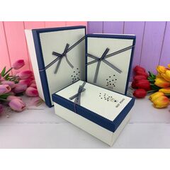 Подарункова коробка Букет №10 біла, Модель: 0 | Доставка квітів Шарм24