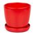 Горщик Сонет преміум 4,0л (червоний), Модель: 0 | Доставка цветов Шарм24