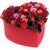 Кошик серця "Яскраве полум'я", Модель: 0 | Доставка квітів Шарм24