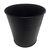 Кашпо окрашеное 2 л, тёмный чёрный 9005, Модель: 0 | Доставка квітів Шарм24