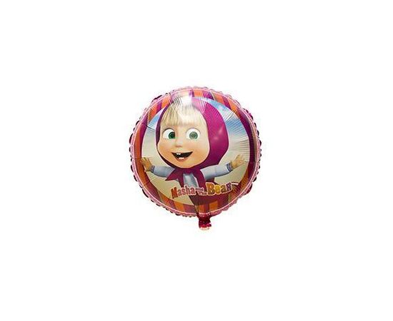 Шар 18" фольгированныйс рисунком маша и медведь 1202-2097, Модель: 0 | Доставка цветов Шарм24