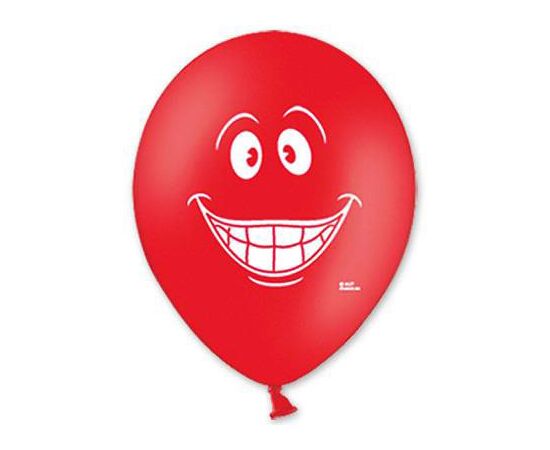 Шар латексный круглый с рисунком 10" улыбка 1103-0691, Модель: 0, фото 3 | Доставка цветов Шарм24