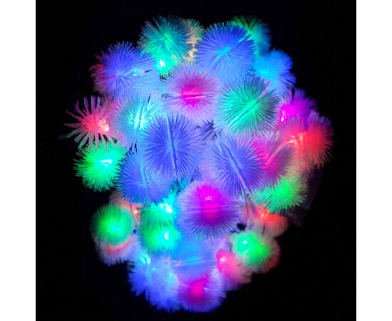 Гірлянда LED фігурка пушок б/с 5м, Модель: 0, зображення 2 | Доставка квітів Шарм24