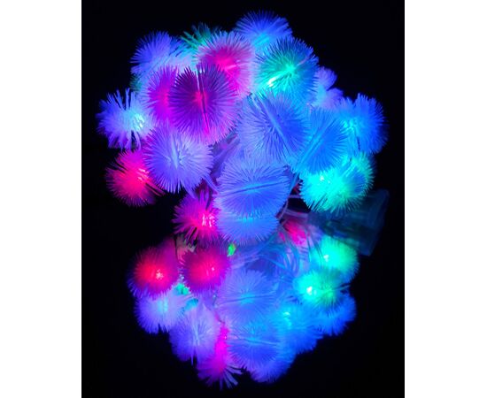 Гірлянда LED фігурка пушок б/с 5м, Модель: 0, зображення 3 | Доставка квітів Шарм24