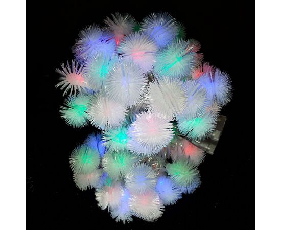 Гірлянда LED фігурка пушок б/с 5м, Модель: 0, зображення 4 | Доставка квітів Шарм24