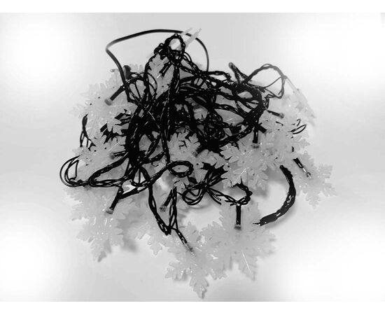 Гірлянда LED сніжинка велика, Модель: 0, зображення 3 | Доставка квітів Шарм24