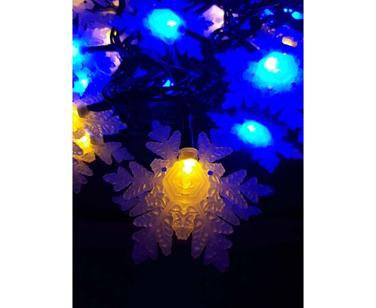 Гірлянда LED сніжинка велика, Модель: 0, зображення 4 | Доставка квітів Шарм24