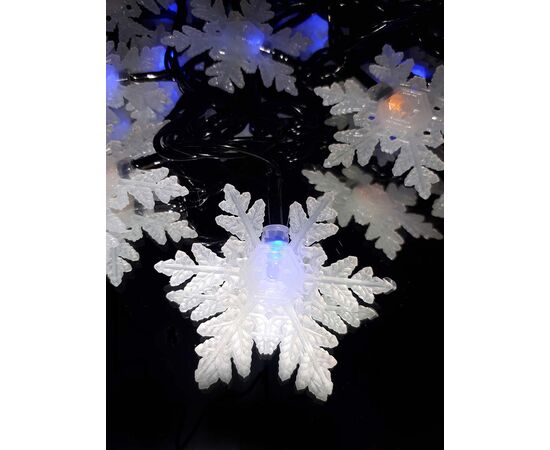 Гірлянда LED сніжинка велика, Модель: 0, зображення 5 | Доставка квітів Шарм24