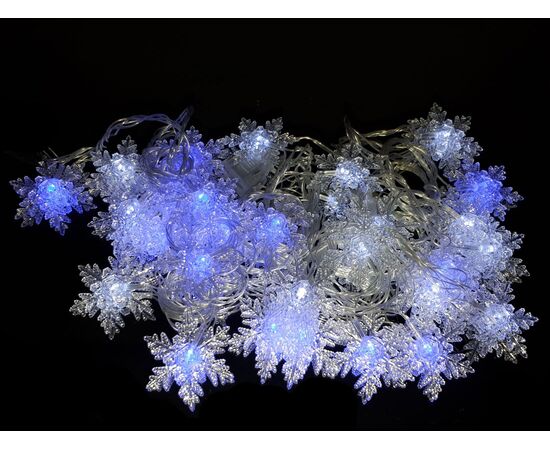 Гирлянда LED фигурка снежинка 7м, Модель: 0, фото 2 | Доставка цветов Шарм24