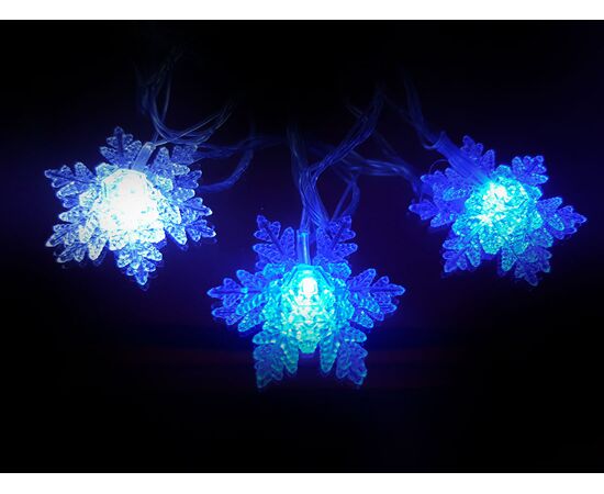 Гирлянда LED фигурка снежинка 7м, Модель: 0, фото 4 | Доставка цветов Шарм24