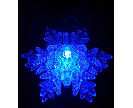 Гирлянда LED фигурка снежинка 7м, Модель: 0, фото 5 | Доставка цветов Шарм24