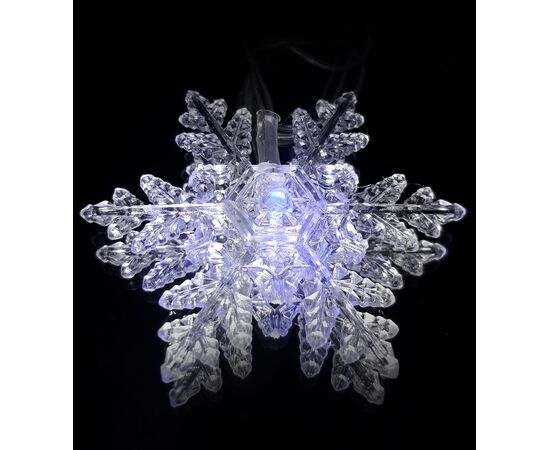 Гирлянда LED фигурка снежинка 7м, Модель: 0, фото 6 | Доставка цветов Шарм24