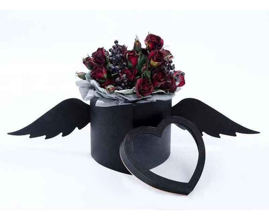 Коробка подарочная крылья сердце 12943-2, Модель: 0, фото 2 | Доставка цветов Шарм24