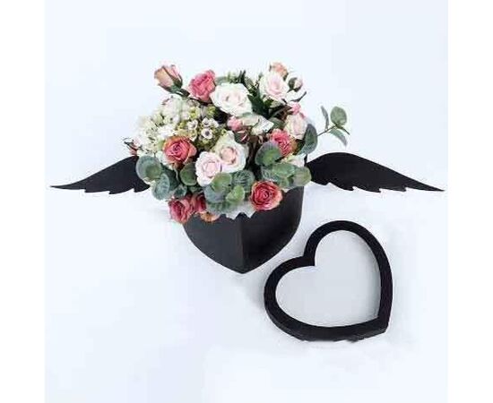 Коробка подарочная крылья сердце 12943-2, Модель: 0, фото 4 | Доставка цветов Шарм24