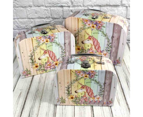 Коробка подарочная (чемодан) 82234-1,3-5,9 (2812) средний, Модель: 0, фото 3 | Доставка цветов Шарм24