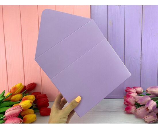 Конверт для квітів Lines бузковий, Модель: 0, зображення 4 | Доставка квітів Шарм24