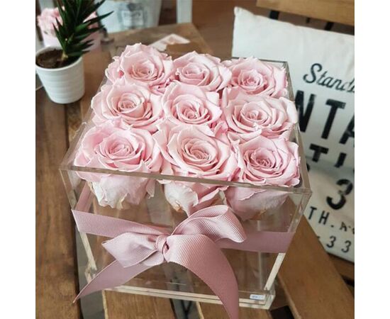 Коробка стеклянная для 9 роз, Модель: 0, фото 5 | Доставка цветов Шарм24