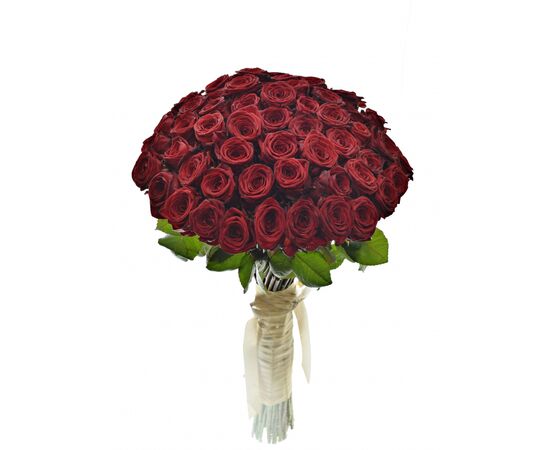 Букет з червоних троянд 55шт., Модель: 0, зображення 2 | Доставка квітів Шарм24
