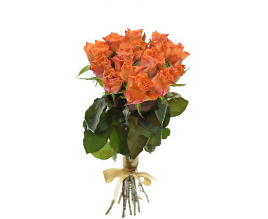 Букет из оранжевых роз 15шт., Модель: 0, фото 2 | Доставка цветов Шарм24