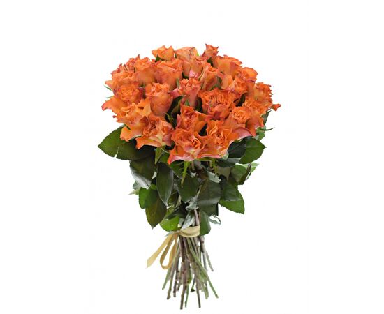 Букет из оранжевых роз 25шт., Модель: 0, фото 2 | Доставка цветов Шарм24