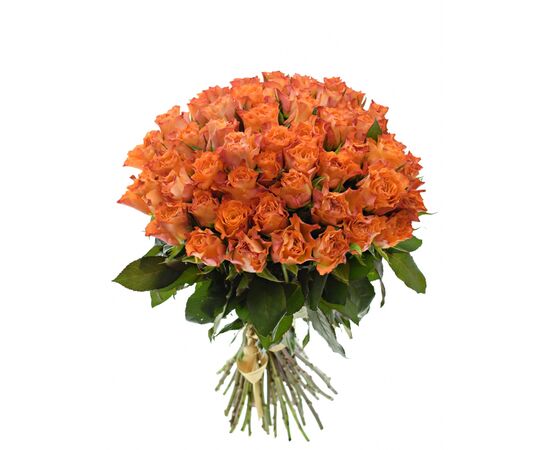 Букет из оранжевых роз 55шт., Модель: 0, фото 2 | Доставка цветов Шарм24