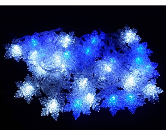 Гірлянда LED фігурка сніжинка 7м, Модель: 0 | Доставка квітів Шарм24