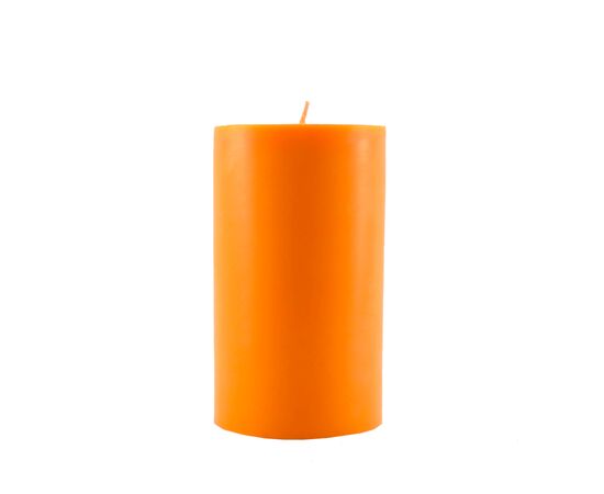 Свічка Циліндр помаранчева велика 1с715, Модель: 0 | Доставка квітів Шарм24