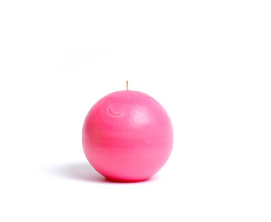 Свічка Куля рожева середня 1с10-22, Модель: 0 | Доставка квітів Шарм24
